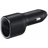 Automobilinis įkroviklis 12-24V USB 15W + USB C 25W Samsung EP-L4020NBEGEU juodas (black) originalas 